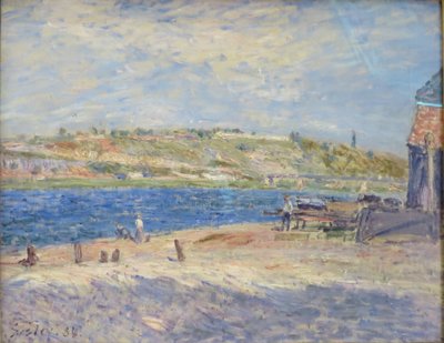 Flussufer bei Saint-Mammès von Alfred Sisley